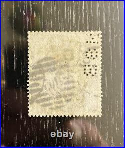 GB Stamp QV 10/- Ultramarine (Private Perfins) Gently Used SG 183 (CV £525)