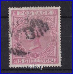 GB1032 Great Britain 1867-83 5/- Rose Plate 4 SG 134 Anchor Wmk. On white paper
