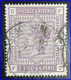 GB112 Great Britain 1883 2/6d Lilac on Blued Paper, SG 175. Lovely well centred