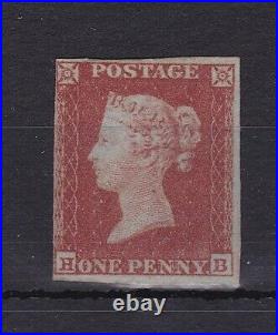 GB147 Great Britain 1841 1d Orange Brown SG12 mint original gum, letter HB, 2nd