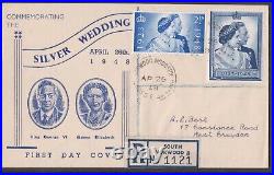 GB866 Great Britain 1948 Registered Silver Wedding Illustrated First Day Cover