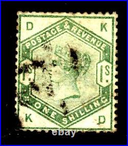 GREAT BRITAIN #107 1sh GREEN, 1884 QV, USED
