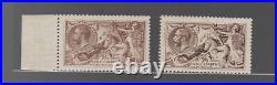 GREAT BRITAIN #173a, # 173d mint DeLa Rue printings