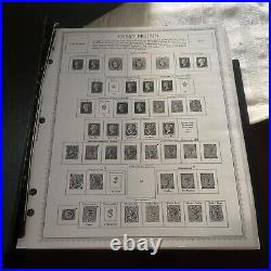 GREAT BRITAIN 1840-1952 Page Collection In Supreme Global Stamp Album No Stamps