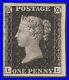 GREAT-BRITAIN-1840-QV-1d-black-plate-7-SG-2-PL7-cat-13-500-Very-rare-Mint-01-vin