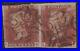 GREAT-BRITAIN-1841-QV-London-MX-12-on-1d-RED-Pair-SG-8w-FU-Cv-700-E3306-01-xk