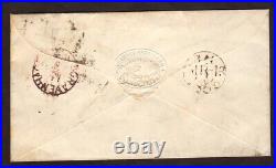 GREAT BRITAIN 1854, Scott No. 7 and 10 on cover