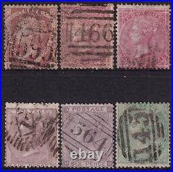 GREAT BRITAIN 1856-70 Queen victoria issue (shades) sg. 51-72b cv. £1,460