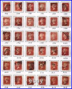 GREAT BRITAIN 1864, Sc. No. 33, SG. 43 used VF, complete set Pl. 71-225 Flawless