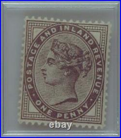 GREAT BRITAIN. 1881, 1 Penny ASG M-85 VF/XF, OG Queen Victoria, 16 Dots