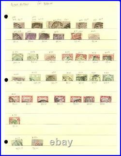 GREAT BRITAIN 19th & 20th Century grouping. Catalog $4,395.00 in 1909 Scott