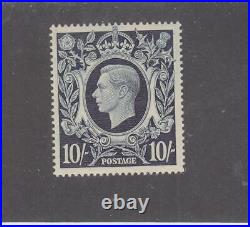 GREAT BRITAIN # 251 VF-MNH KGV1 10sh INDIGO