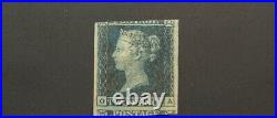 GREAT BRITAIN # 4 VERY Nice Mint Hinged TWO PENCE BLUE UT 407