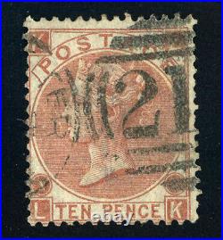 GREAT BRITAIN #53 P1 Queen Victoria 10p Postage Stamp Used 1867-1880 GB UK
