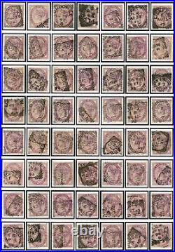 GREAT BRITAIN #88 #89 Queen Victoria Postmark Variety Stamp Collection 1881 Used