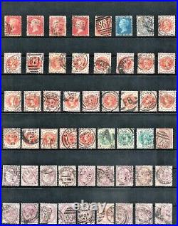 GREAT BRITAIN & COLONIES LOT 417 USED STAMPS 1850's-1920's INCL SCARCE CV $700