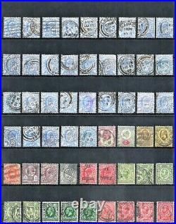 GREAT BRITAIN & COLONIES LOT 417 USED STAMPS 1850's-1920's INCL SCARCE CV $700