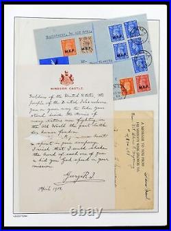 GREAT BRITAIN Commonwealth 1862-1951 Covers in Album Stamp Collection