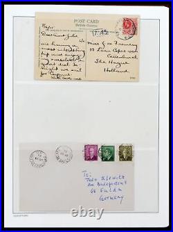 GREAT BRITAIN Commonwealth 1862-1951 Covers in Album Stamp Collection