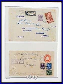 GREAT BRITAIN Commonwealth 1862-1951 Covers in Album Stamp Collection