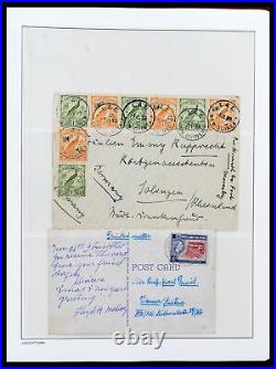 GREAT BRITAIN Commonwealth 1862-1951 Covers in Album Stamp Collection