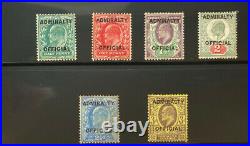 GREAT BRITAIN O72 077 Very Nice Mint Hinged Set ss 353