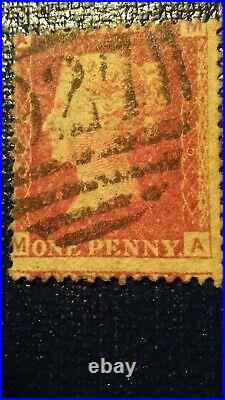 GREAT BRITAIN Queen Victoria SG43/4 Used 1d Red Plate 225 WMK L/Crown