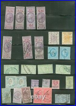 GREAT BRITAIN Very interesting collection of Revenues, some not often seen