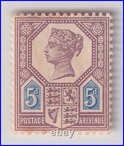 Gr. Britain Scott #118a SG207 5d QV Stamp. Mint OGH. Type I. PSE Cert. CV $825