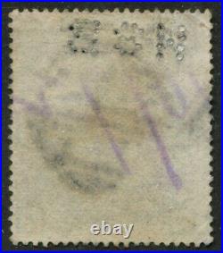 Great Britain #109 Used HSB Perfin