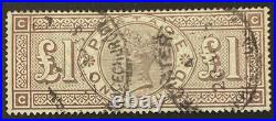 Great Britain #110 Used Victoria £1 Issue VF a Q710