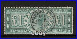 Great Britain #124 (SG #212) Very Fine Used With Ideal Lombard St May 13 1896