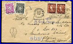 Great Britain (12412) Telegram/tax/dues Algier/paddington/cover