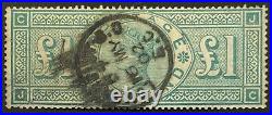 Great Britain 124a Beautiful Used VICTORIA Issue POSITION JC BROKEN FRAME a 5006