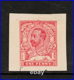 Great Britain #152P Very Fine 1d Red Downey Head On White Wove Paper