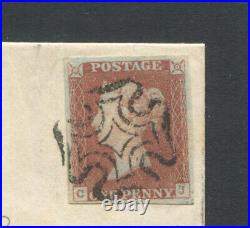 Great Britain 1841 Entire Bearing 1d Red Brown Plate 1b To Lincoln Inn