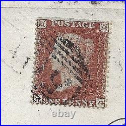 Great Britain 1850 SG16b folded letter FotoAttest RARE