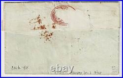 Great Britain 1851 OHMS free frank cover to the U. S, forwarded, New York 5cts