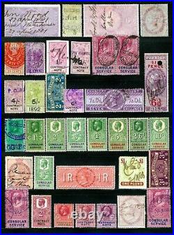 Great Britain 1857-1930 Assorted Revenue, Foreign Bill, Consular Service etc