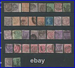 Great Britain 1858 / 1880 Selection Of Surface Printed Issues. Different Plates