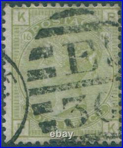 Great Britain 1873 SG153 4d sage-green QV KPPK FU