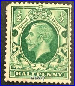 Great Britain 1934 1/2 P green King George V. (Collectible Stamp)