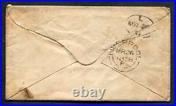 Great Britain #28 Used on Cover, PLYMOUTH MR 25, 1858