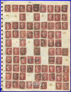 Great Britain #33 Used, Plate 91, Lot of 90