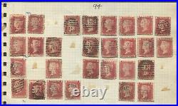 Great Britain #33 Used, Plate 94, Lot of 96