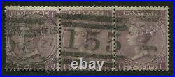 Great Britain #45 Used Strip Of 3