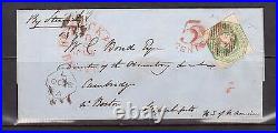 Great Britain #5 VF Used On Choice Cover To Boston