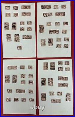 Great Britain, #58, 91 Used Stamps, All Diff. Lettering, Scott Value $3,000.00+