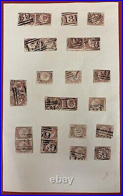 Great Britain, #58, 91 Used Stamps, All Diff. Lettering, Scott Value $3,000.00+