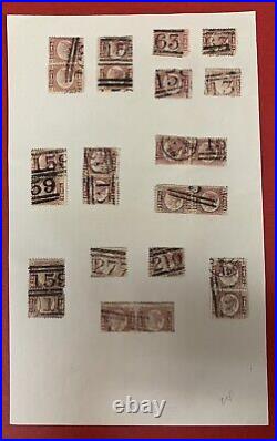 Great Britain, #58, 91 Used Stamps, All Diff. Lettering, Scott Value $3,000.00+